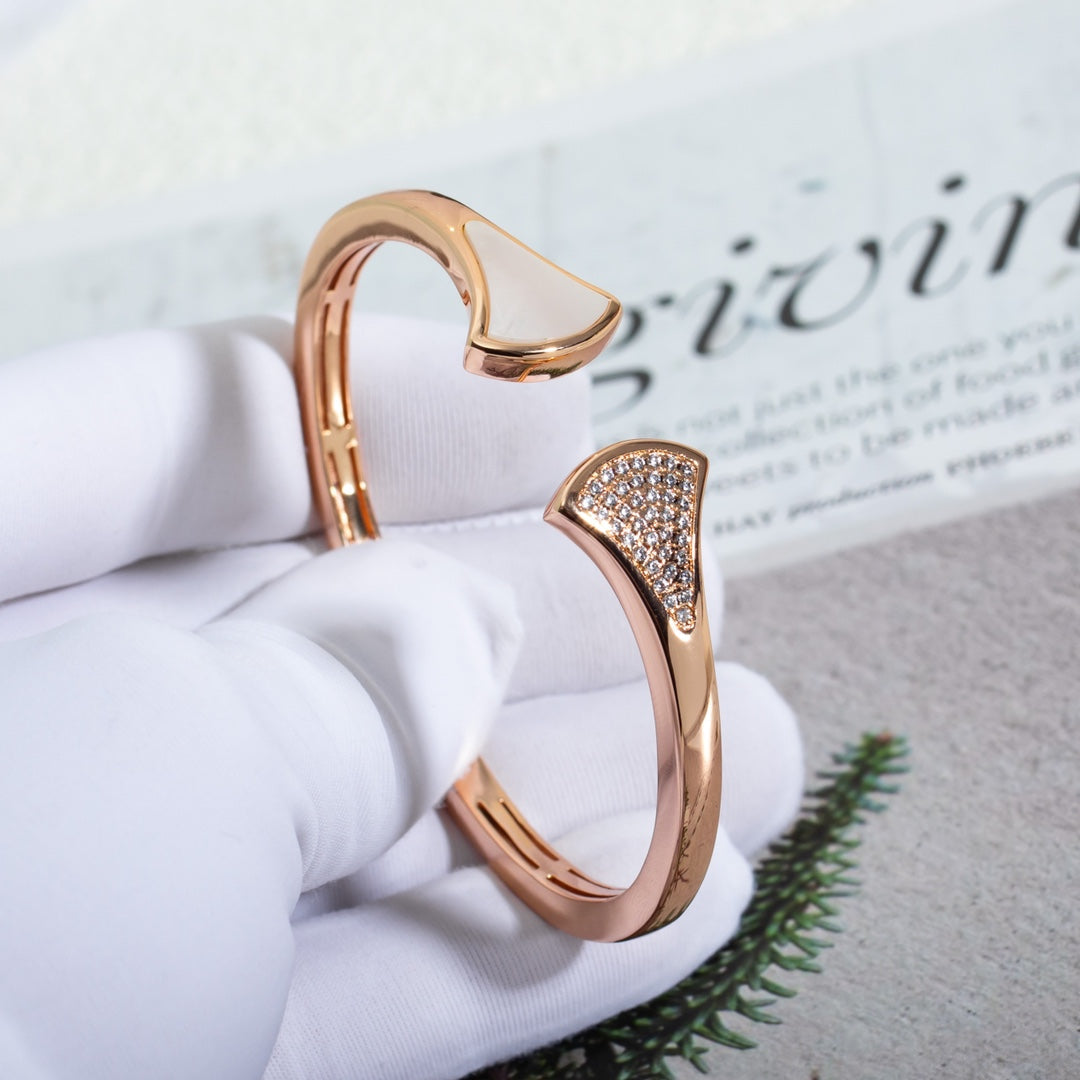 [Glow Jewelry]DREAM BRACELET OPEN PINK GOLD MOP DIAMOND