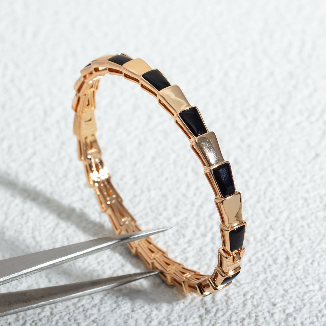 [Glow Jewelry]SERPENTI BRACELET PINK GOLD ONYX