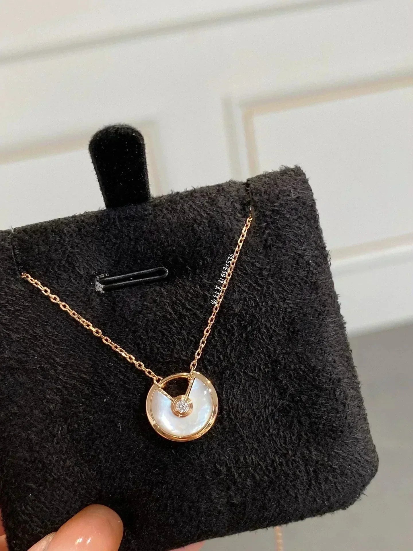 [Glow Jewelry]AMULETTE ROSE GOLD MOP NECKLACE