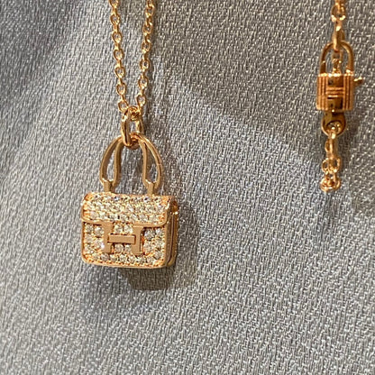 [Glow Jewelry]CONSTANCE PEDANT DIAMOND NECKLACE