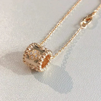 „Glow Jewelry“ PERLEE ANHÄNGERKETTE GOLD / ROSÉGOLD