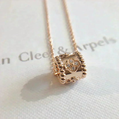„Glow Jewelry“ PERLEE ANHÄNGERKETTE GOLD / ROSÉGOLD