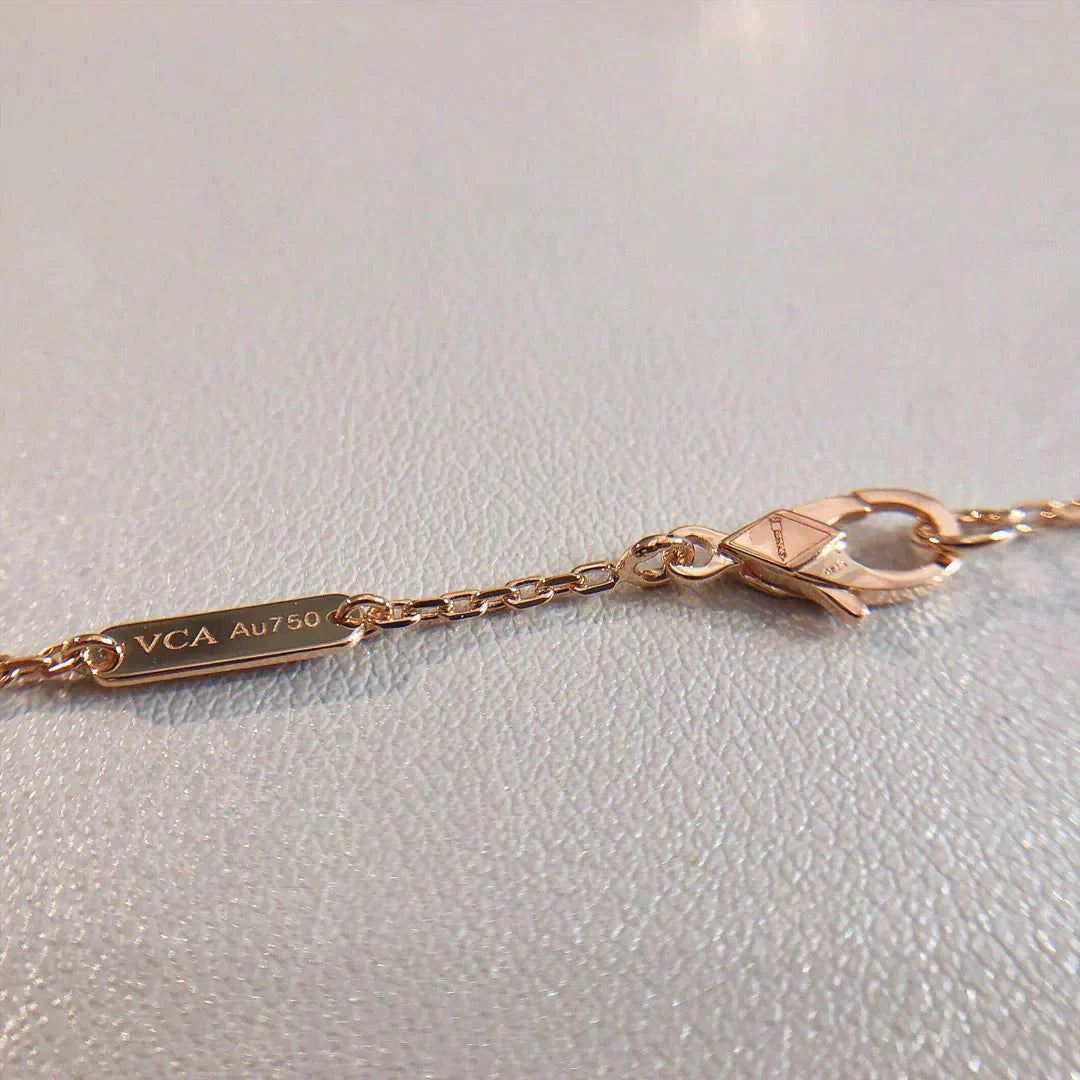 „Glow Jewelry“ PERLEE ANHÄNGERKETTE GOLD / ROSÉGOLD
