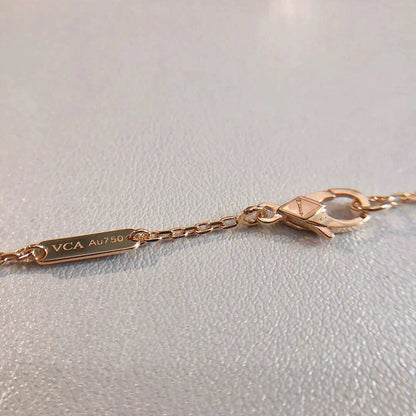 „Glow Jewelry“ PERLEE ANHÄNGERKETTE GOLD / ROSÉGOLD