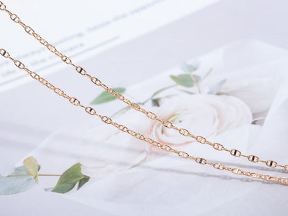 [Glow Jewelry]ECHAPPEE NECKLACE PINK GOLD