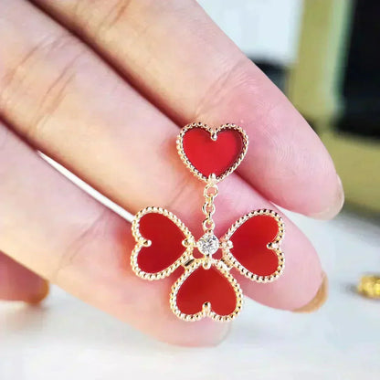 ¡®Glow Jewelry¡¯SWEET CLOVER KARNEOL-OHRRINGE