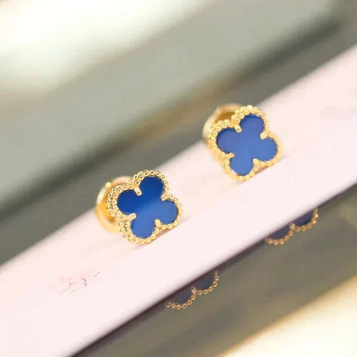 ¡®Glow Jewelry¡¯CLOVER MINI 9.5MM TURQUOISE EARRINGS