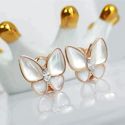 ¡®Glow Jewelry¡¯SCHMETTERLING MOP DIAMANT OHRRINGE