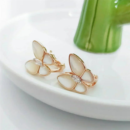 ¡®Glow Jewelry¡¯SCHMETTERLING MOP DIAMANT OHRRINGE