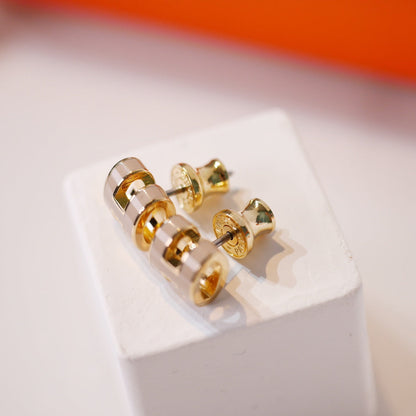 „Glow Jewelry“ MINI POP H GOLD OHRRINGE GRAU
