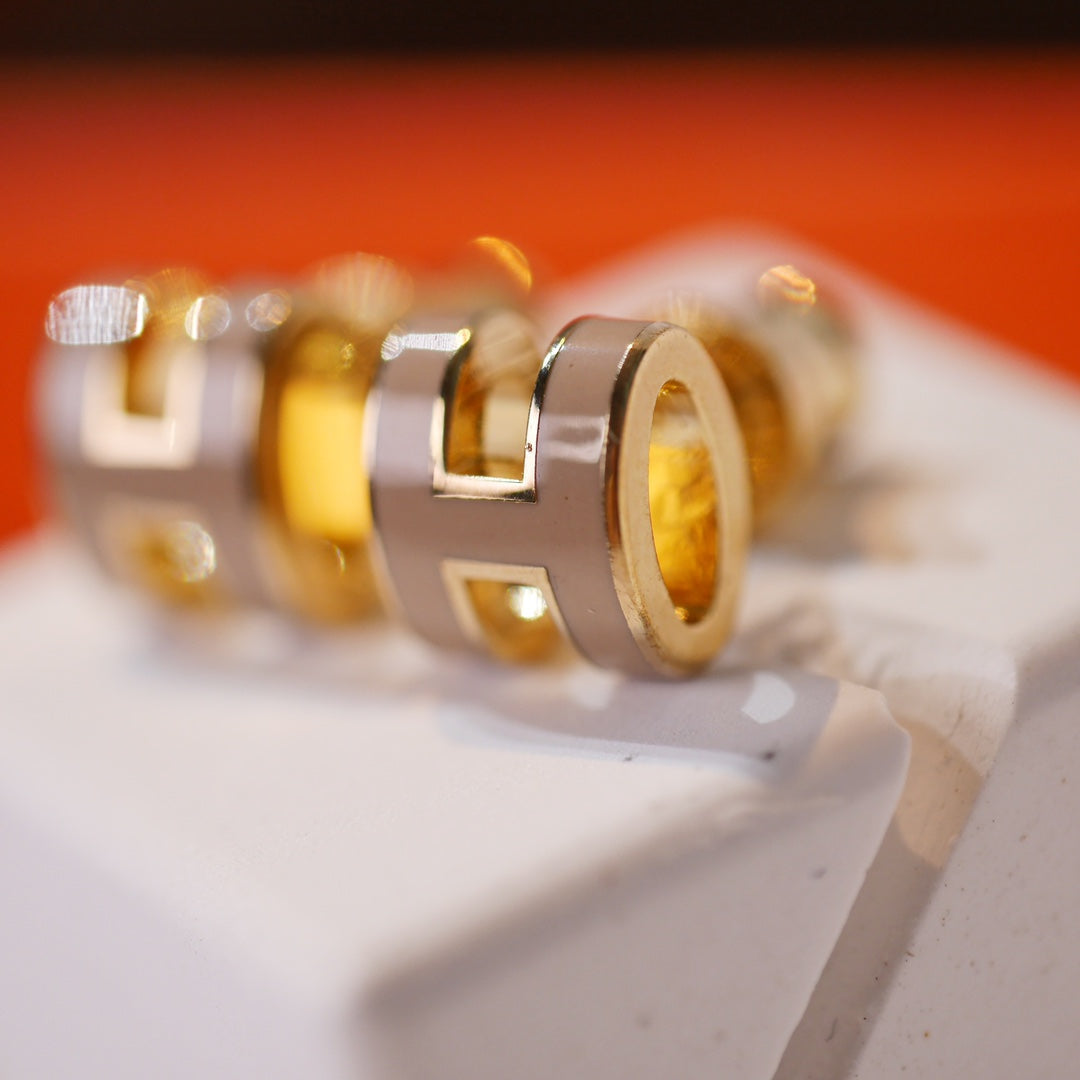 „Glow Jewelry“ MINI POP H GOLD OHRRINGE GRAU