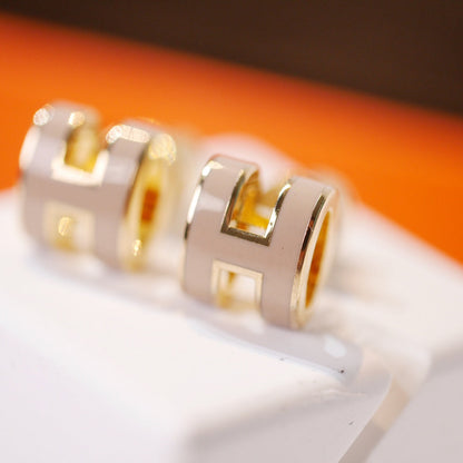 „Glow Jewelry“ MINI POP H GOLD OHRRINGE GRAU