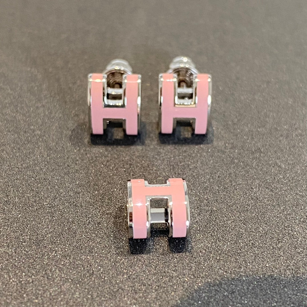 „Glow Jewelry“ MINI POP H SILBEROHRRINGE ROSA