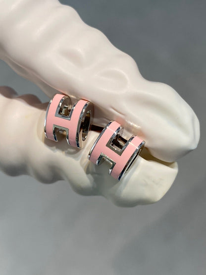 „Glow Jewelry“ MINI POP H SILBEROHRRINGE ROSA