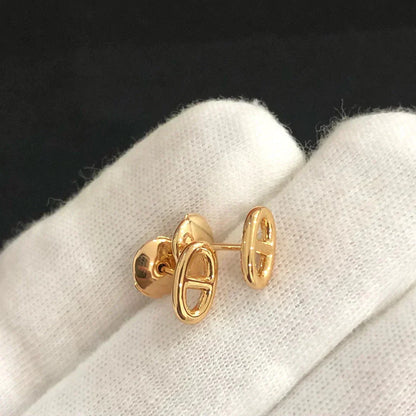 ®Glow Jewelry® KETTE KLEINE OHRRINGE GOLD UND SILBER