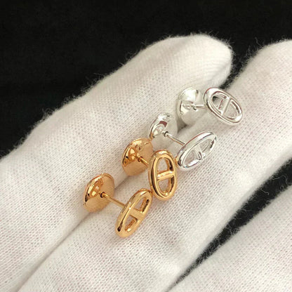 ®Glow Jewelry® KETTE KLEINE OHRRINGE GOLD UND SILBER