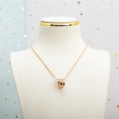 [Glow Jewelry]SERPENTI PINK GOLD NECKLACE DIAMOND
