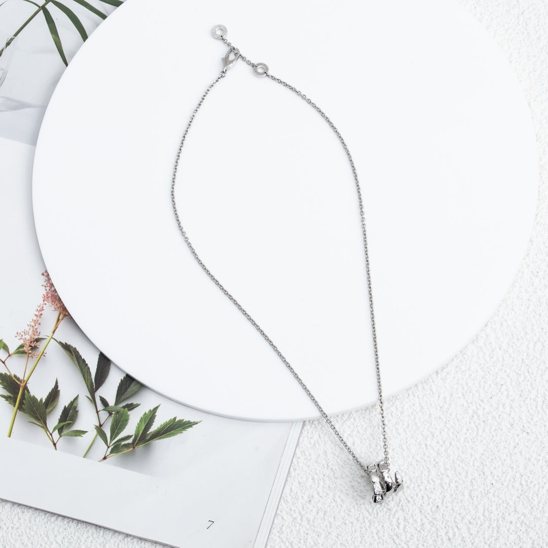 [Glow Jewelry]SERPENTI SILVER NECKLACE DIAMOND