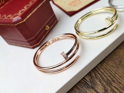 [Glow Jewelry]JUSTE BRACELET 3.5MM DOUBLE ROW DIAMOND