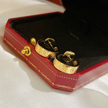 ¡®Glow Jewelry¡¯LOVE EARRINGS 5.7MM 2 DIAMONDS