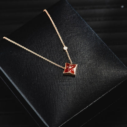 ¡®Glow Jewelry¡¯STAR NECKLACE PINK GOLD 1 DIAMOND