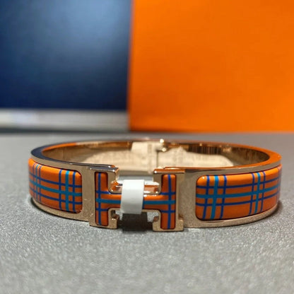 [Glow Jewelry]H TARTAN BRACELET 12MM