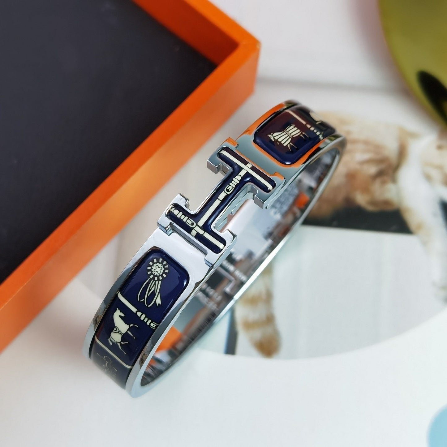 [Glow Jewelry]H COUVERTURES DARK BLUE BRACELET