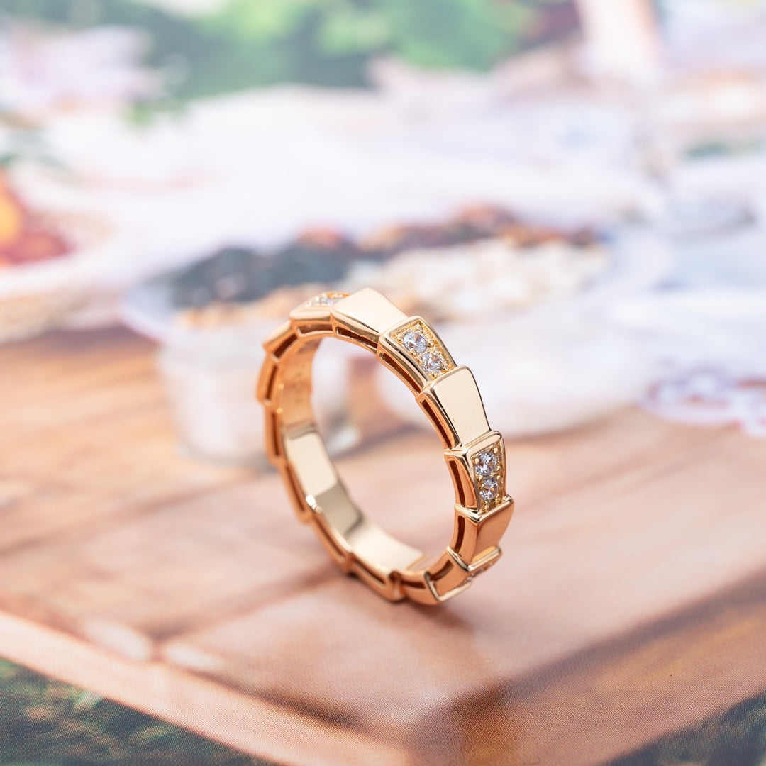 [Glow Jewelry]SERPENTI RING PINK GOLD  3MM