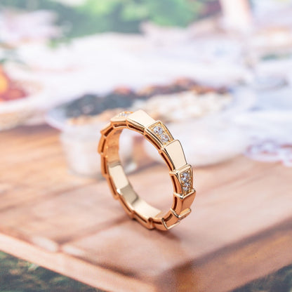 [Glow Jewelry]SERPENTI RING PINK GOLD  3MM