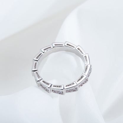 [Glow Jewelry]SERPENTI RING SILVER DIAMOND PAVED 3MM