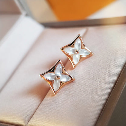 ¡®Glow Jewelry¡¯STAR MOP PINK GOLD EARRINGS