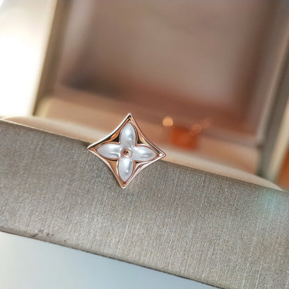 ¡®Glow Jewelry¡¯STAR MOP PINK GOLD EARRINGS