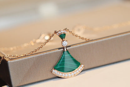 [Glow Jewelry]DREAM NECKLACE MALACHITE DIAMOND