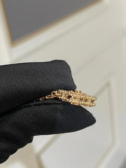 „Glow Jewelry“ KLEE 15MM DIAMANT RHODONIT-HALSKETTE