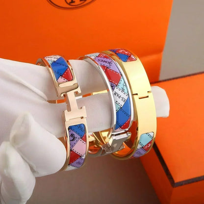 [Glow Jewelry]H BRACELET DOTTED BORDER 12MM
