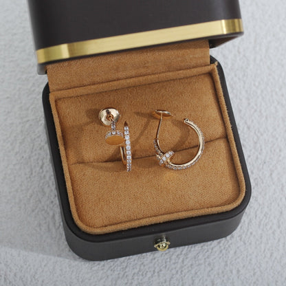[Glow Jewelry]JUSTE EARRINGS 12.75MM PINK GOLD DIAMOND