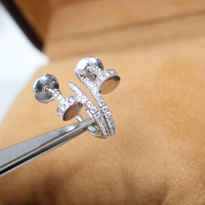 [Glow Jewelry]JUSTE EARRINGS 12.75MM SILVER DIAMOND