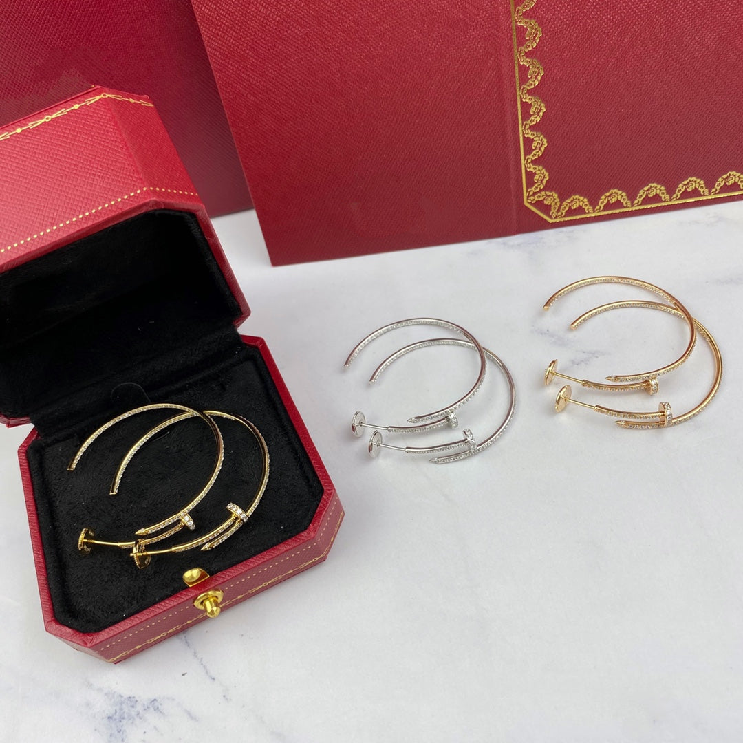 [Glow Jewelry]JUSTE EARRINGS FULL DIAMONDS 1.8MM
