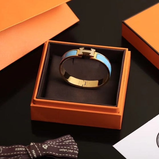 [Glow Jewelry]H CLOUD BLUE BRACELET GOLD DIAMOND