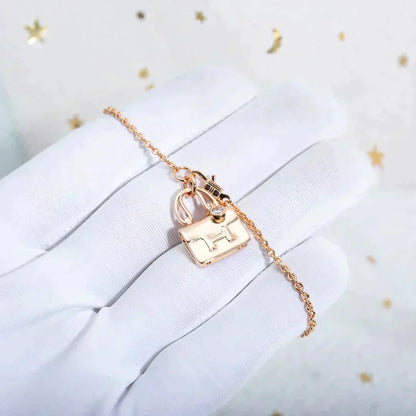 [Glow Jewelry]AMULETTE PEDANT ROSE GOLD NECKLACE