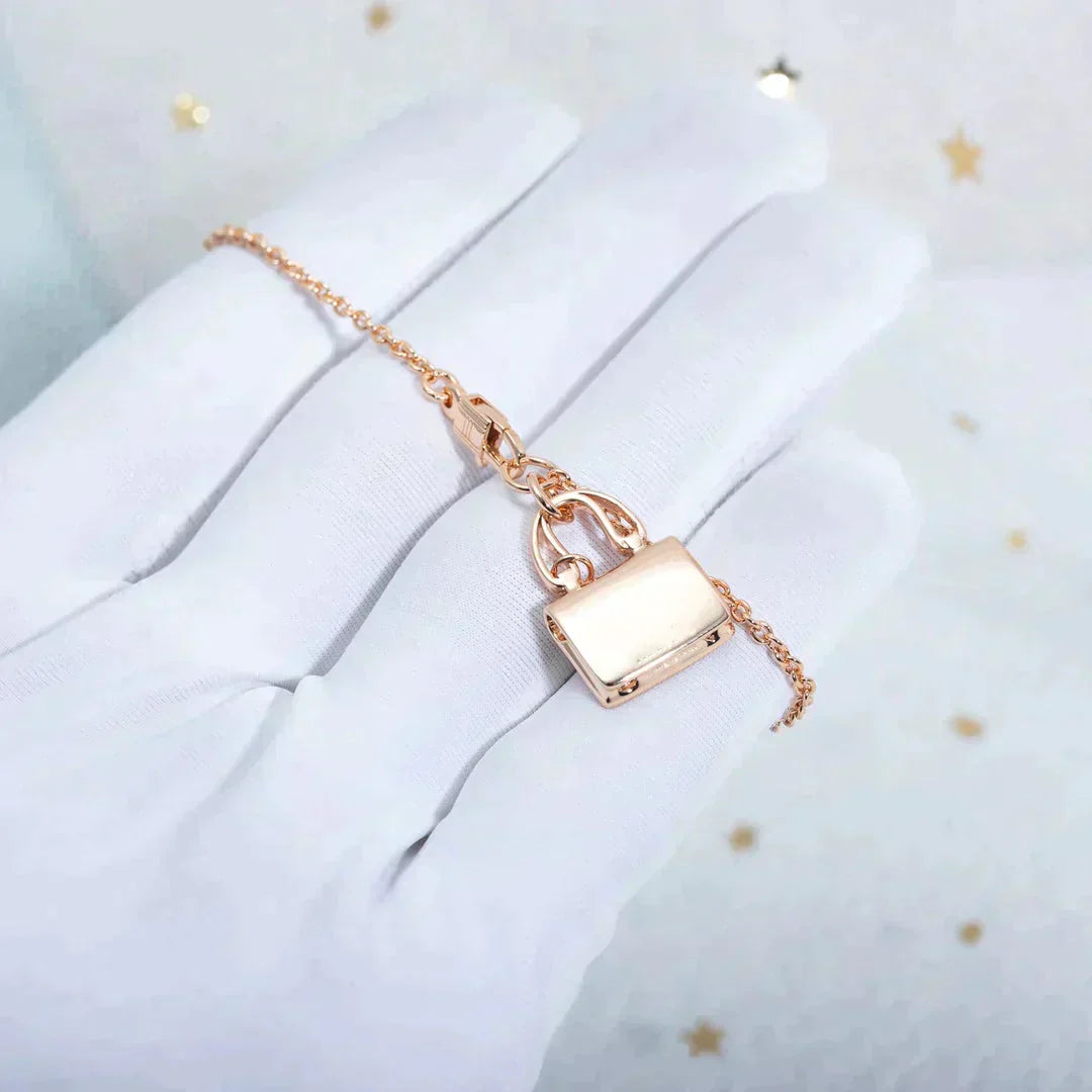 [Glow Jewelry]AMULETTE PEDANT ROSE GOLD NECKLACE