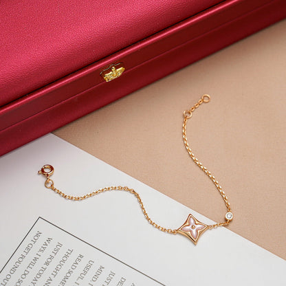 ¡®Glow Jewelry¡¯STAR 1 DIAMOND PINK GOLD BRACELET