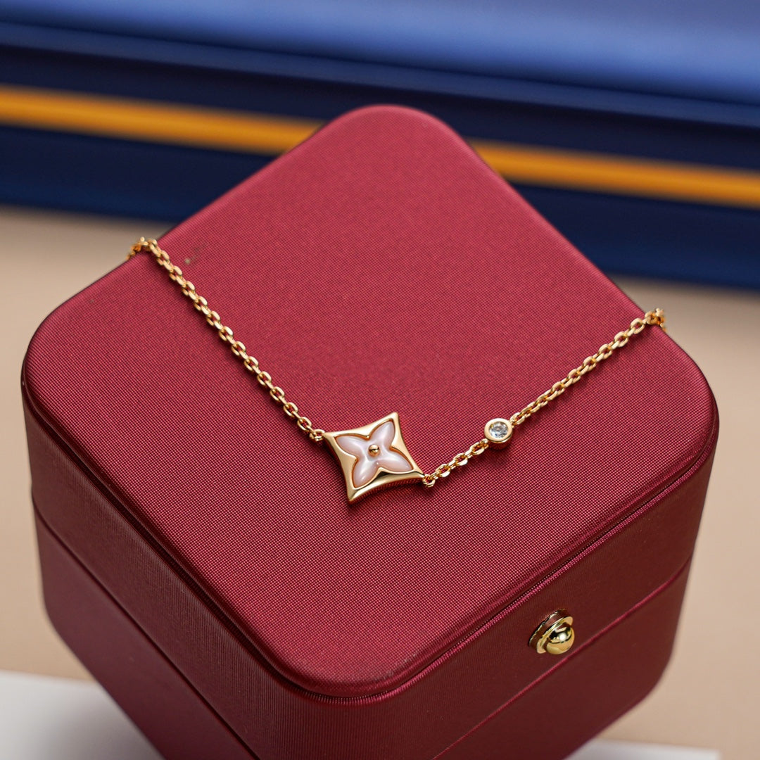 ¡®Glow Jewelry¡¯STAR 1 DIAMOND PINK GOLD BRACELET