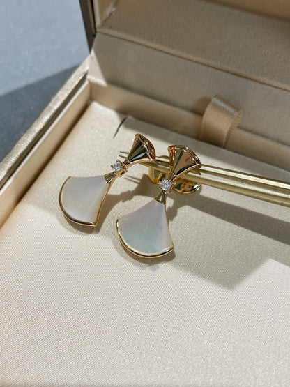 [Glow Jewelry]DREAM MOP 1 DIAMOND EARRINGS