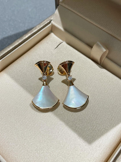 [Glow Jewelry]DREAM MOP 1 DIAMOND EARRINGS