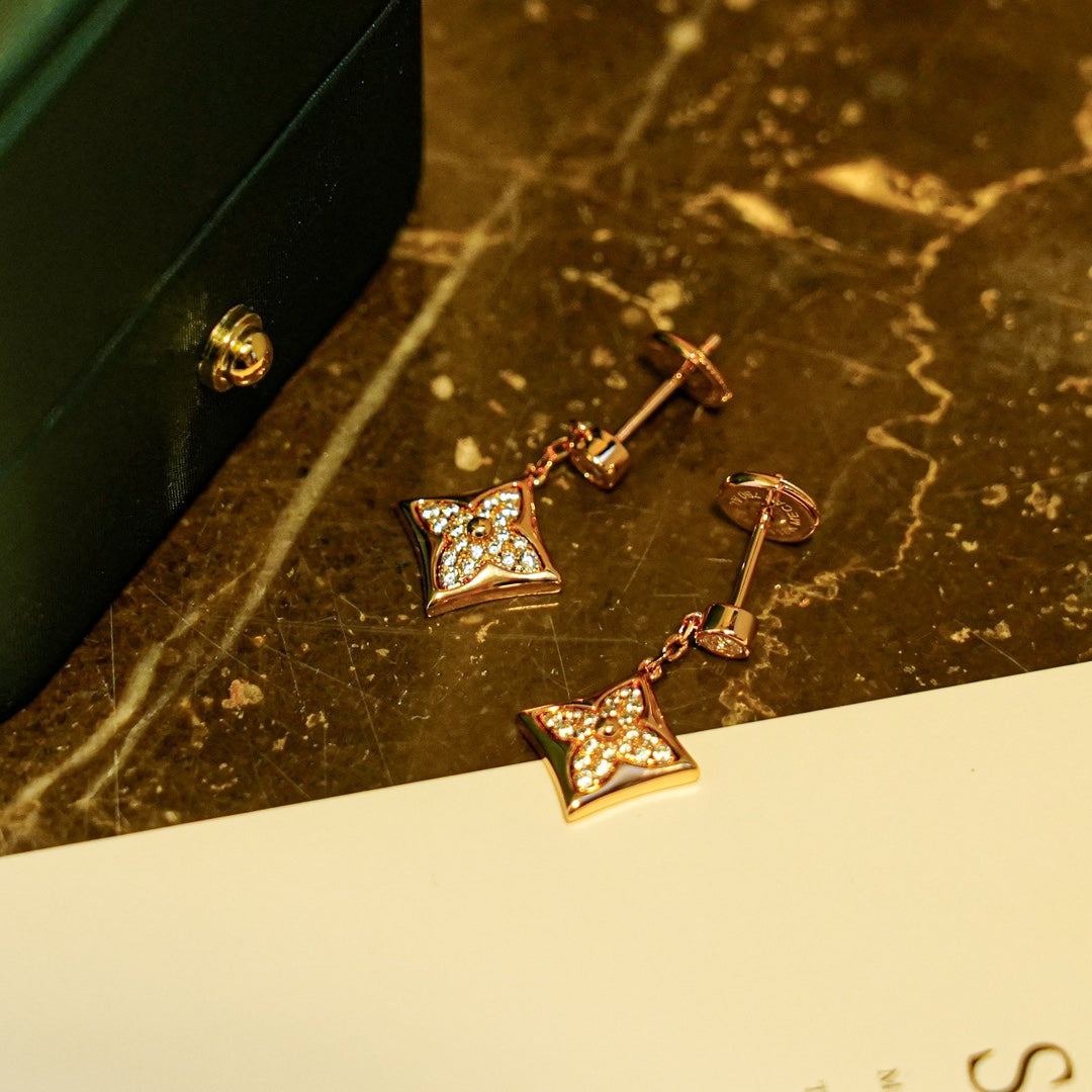 [Glow Jewelry]STAR DIAMONDS EARRINGS GOLD