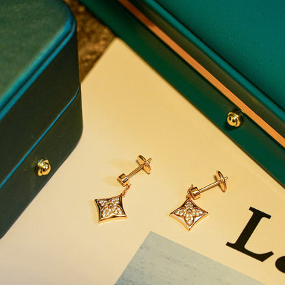 [Glow Jewelry]STAR DIAMONDS EARRINGS GOLD