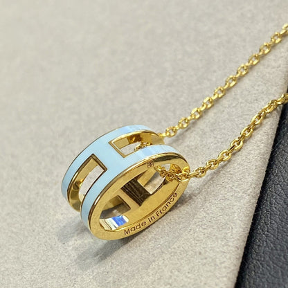 „Glow Jewelry“ POP H HELLBLAUE HALSKETTE