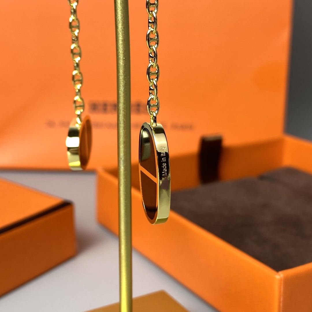 ¡®Glow Jewelry¡¯CHAINE VERSO SCHWARZE KERAMIK-OHRRINGE