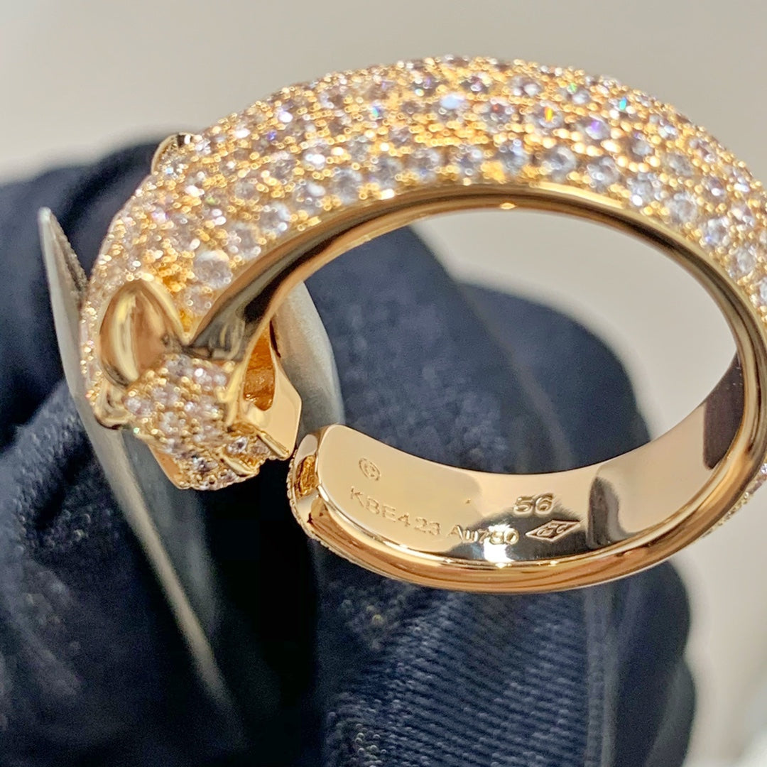¡®Glow Jewelry¡¯PANTHERE PINK GOLD DIAMOND RING